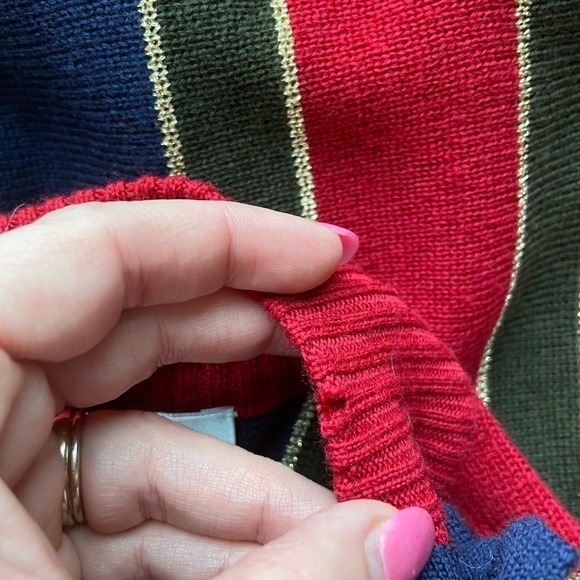 Bleyle sweater tunic dress wool Medium vintage crest long sleeve - Picture 8 of 8